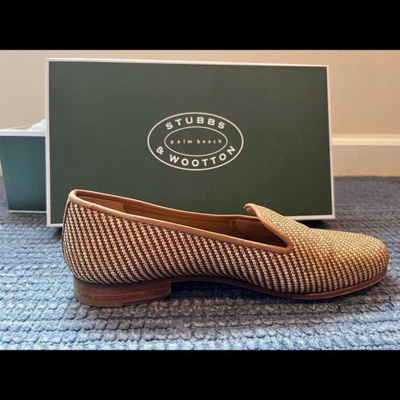 Stubbs and Wootton Straw Slipper - Picture 3 of 10